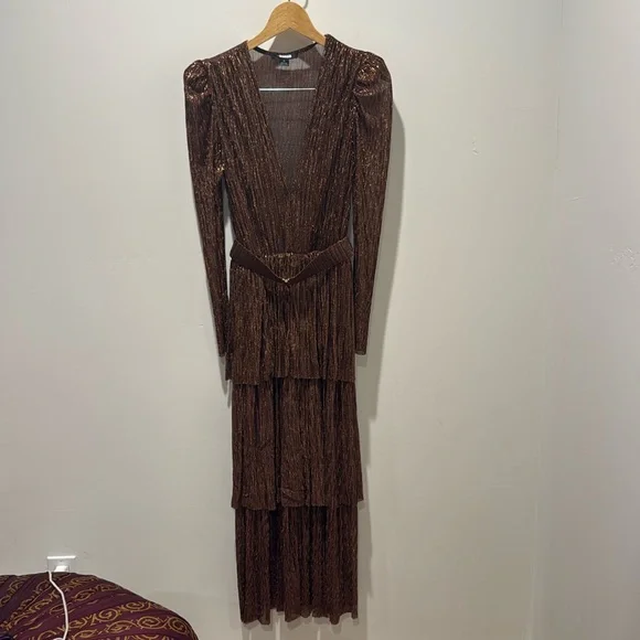 SABINA MUSAYEV CARRY DRESS bronze - Picture 3 of 11